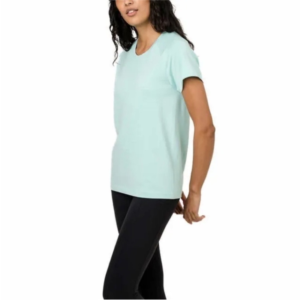 Tuff Athletics Seamless Tees - Bundle of 2 in white and turquoise/teal Small - Picture 3 of 10